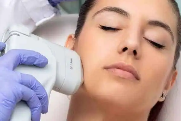 HIFU - Breakthrough in Anti - ageing 1 Image of woman having HIFU Wealdstone treatment